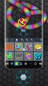اسکرین شات برنامه Rainbow Snake Keyboard 3