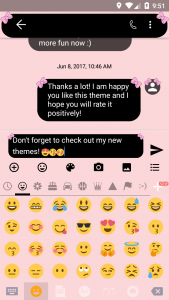 اسکرین شات برنامه SMS Messages Bow Pink Pastel 6