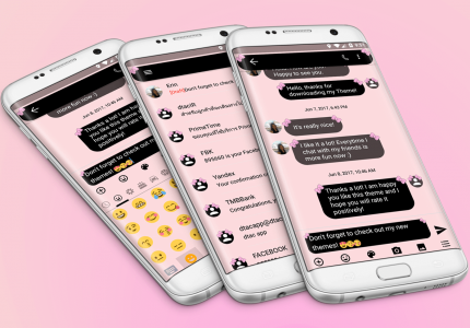 اسکرین شات برنامه SMS Messages Bow Pink Pastel 3