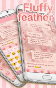 اسکرین شات برنامه SMS Messages Fluffy Feather 5