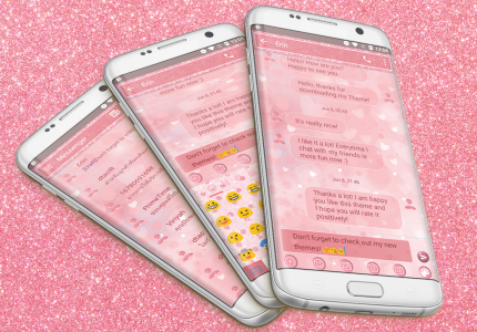 اسکرین شات برنامه SMS Messages Glitter Heart 3
