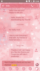 اسکرین شات برنامه SMS Messages Glitter Heart 4
