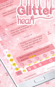 اسکرین شات برنامه SMS Messages Glitter Heart 7