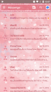 اسکرین شات برنامه SMS Messages Glitter Heart 5