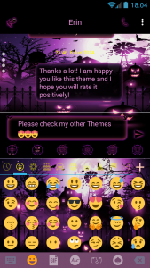 اسکرین شات برنامه SMS Messenger Halloween Theme 4
