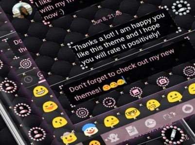 اسکرین شات برنامه SMS Messages Jewel Pink Theme 6