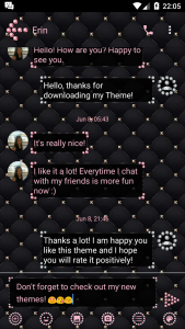 اسکرین شات برنامه SMS Messages Jewel Pink Theme 2