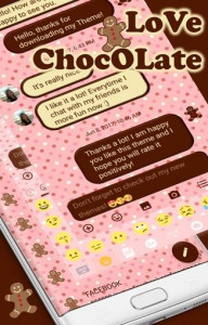 اسکرین شات برنامه SMS Messages Love Chocolate 5