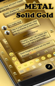 اسکرین شات برنامه SMS Messages Metal Solid Gold 5
