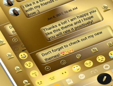 اسکرین شات برنامه SMS Messages Metal Solid Gold 6