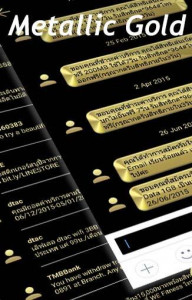 اسکرین شات برنامه SMS Messages Metallic Gold 5