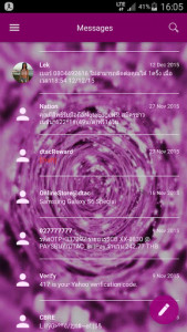 اسکرین شات برنامه SMS Messages Shading Pink 7