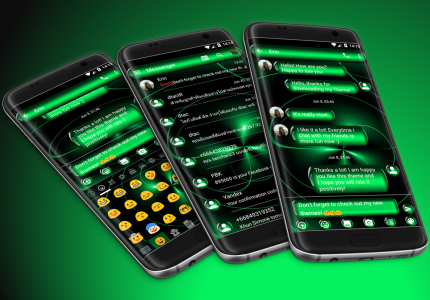 اسکرین شات برنامه SMS Messages Spheres Green 1