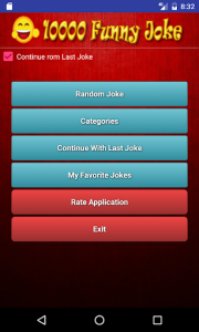 اسکرین شات برنامه 10000 Funny Jokes 1
