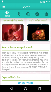 اسکرین شات برنامه Pregnancy Week By Week 2