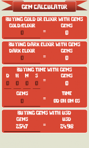 اسکرین شات برنامه 🏰 Gem Calculator for Clash of Clans 7