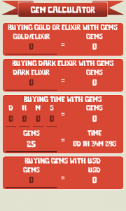 اسکرین شات برنامه 🏰 Gem Calculator for Clash of Clans 5