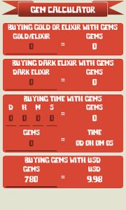 اسکرین شات برنامه 🏰 Gem Calculator for Clash of Clans 6