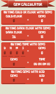 اسکرین شات برنامه 🏰 Gem Calculator for Clash of Clans 3