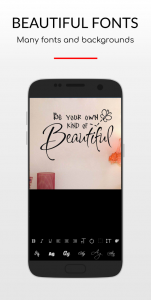 اسکرین شات 2 برنامه Quote Creator: Best text on ph