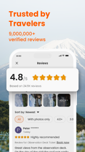 اسکرین شات 2 برنامه Klook: Travel & Activities