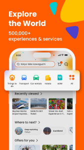 اسکرین شات 1 برنامه Klook: Travel & Activities