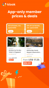 اسکرین شات 1 برنامه Klook: Travel, Hotels, Leisure