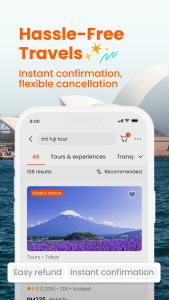 اسکرین شات 4 برنامه Klook: Travel & Activities