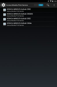 اسکرین شات برنامه Konica Minolta Print Service 3