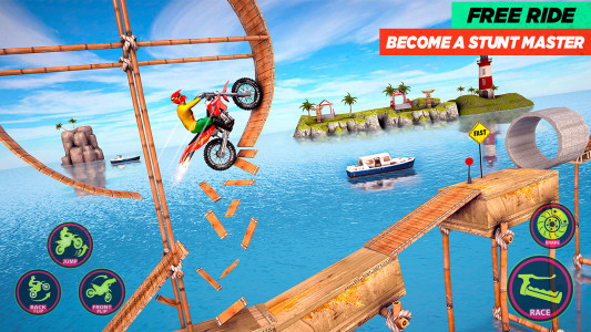 اسکرین شات 6 بازی Bike Stunt 3D: Motorbike Game