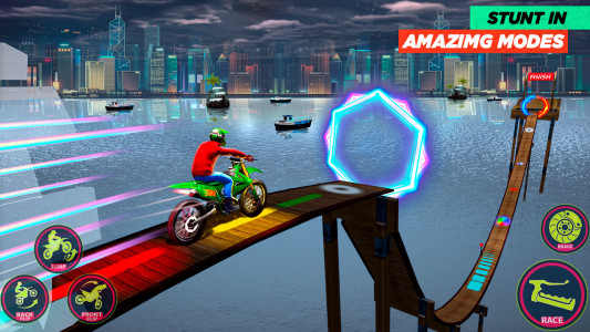 اسکرین شات بازی Bike Stunt 3d Motorcycle Games 4