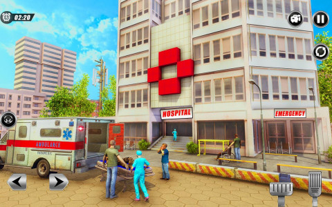 اسکرین شات بازی Ambulance Simulator Car Doctor 2