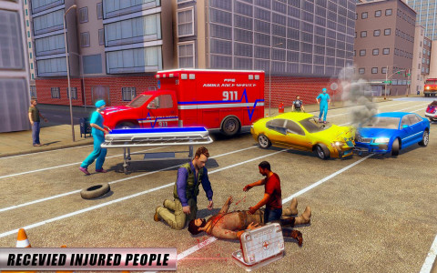 اسکرین شات بازی Ambulance Simulator Car Doctor 4