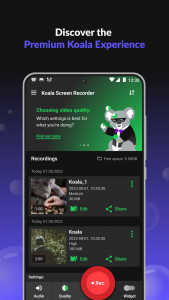 اسکرین شات برنامه Koala Screen Recorder 8