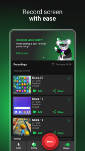اسکرین شات 2 برنامه Koala Screen Recorder