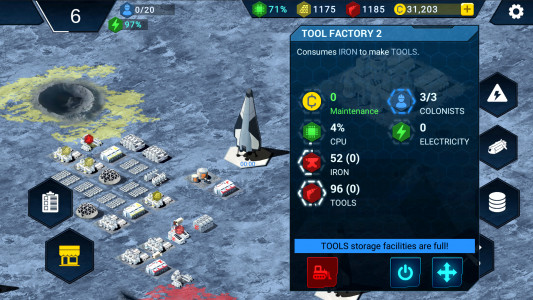 اسکرین شات بازی Pantenite Space Colony Sim 4