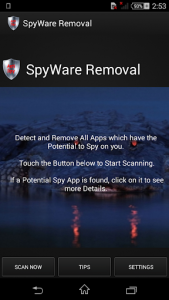 اسکرین شات برنامه SpyWare Removal (Anti Spy) 1