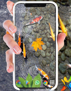 اسکرین شات برنامه Fish Live Wallpaper 2019_ 3D Aquarium Koi Bgs 1