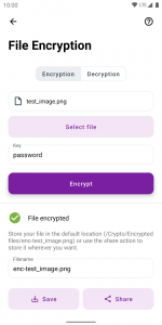 اسکرین شات برنامه Crypto - Encryption Tools 3