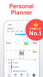 اسکرین شات برنامه Simple Calendar: daily planner, schedule maker 8
