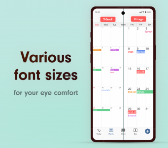 اسکرین شات برنامه Simple Calendar - easy planner 7