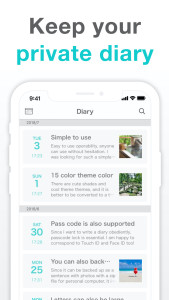 اسکرین شات 1 برنامه Simple Diary - journal w/ lock