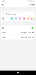 اسکرین شات 3 برنامه My Calendar - Simple Planner