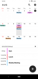 اسکرین شات برنامه My Calendar - Simple Planner 2