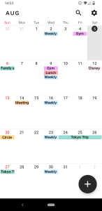 اسکرین شات 1 برنامه My Calendar - Simple Planner