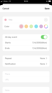 اسکرین شات 6 برنامه N Calendar: Planner, Schedule