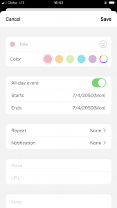 اسکرین شات 6 برنامه N Calendar: Planner, Schedule