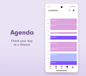 اسکرین شات 2 برنامه N Calendar: Planner, Schedule