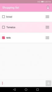 اسکرین شات برنامه Shopping List - Free simple shopping memo app 3