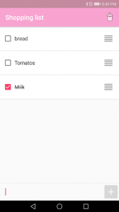 اسکرین شات برنامه Shopping List - Free simple shopping memo app 1